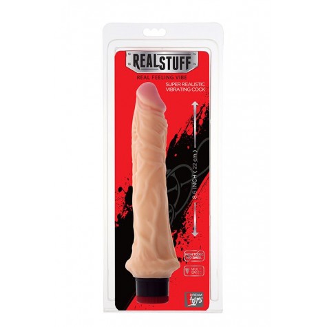 Реалистичный вибратор REALSTUFF 8.6INCH VIBRATOR - 22 см.